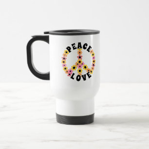 Mug De Voyage Journée internationale de la paix Fleur d'amour