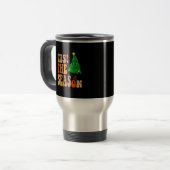 Mug De Voyage Joyeuse Fête De Noël Pin Groovy (Devant gauche)