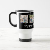 Mug De Voyage Joyeuse Fête des Mères 4 Photo Custom Black (Gauche)
