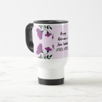 Joyeuse retraite Florale à fleurs violettes employ