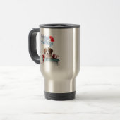 Mug De Voyage Joyeux Anniversaire Chiot (Devant gauche)