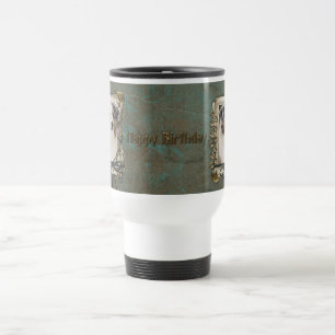 Mug De Voyage Joyeux anniversaire - pattes en pierre - berger