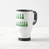 Mug De Voyage Joyeux arbre de Noël Police (Devant droit)
