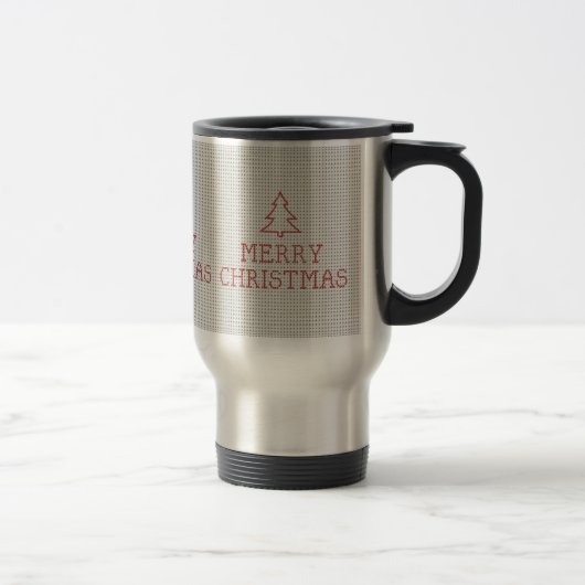 Mug De Voyage Joyeux croix de Noël (Droit)
