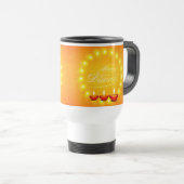 Mug De Voyage Joyeux Diwali Jaune (Devant droit)