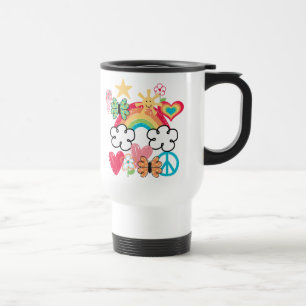 Mug De Voyage Joyeux Doodles