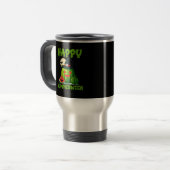 Mug De Voyage Joyeux été pastèque Jack-O-Lantern (Devant gauche)
