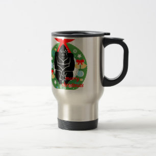 Mug De Voyage joyeux gorille de noël