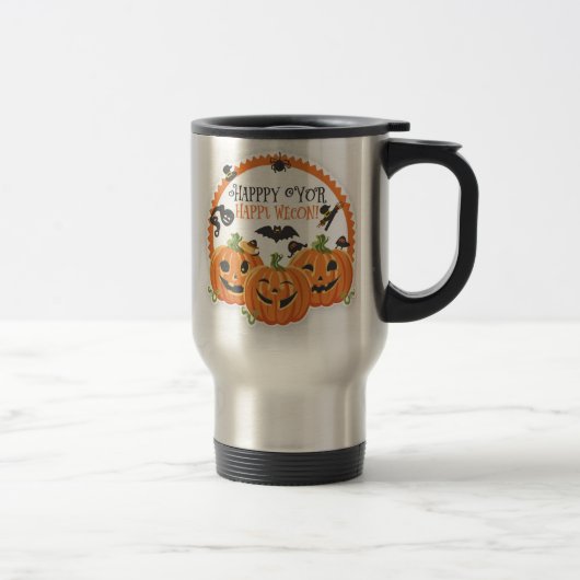 Mug De Voyage Joyeux Halloween Conception de Célébration de Sais (Droit)