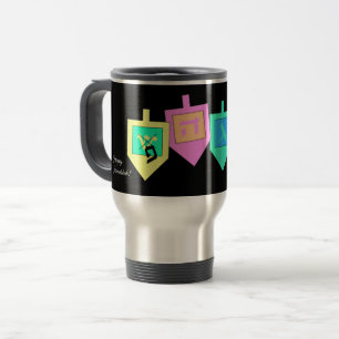 Mug De Voyage Joyeux Hanouka Anglais Hébreu