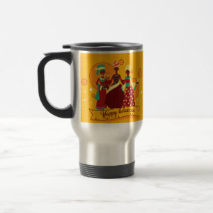 Mug De Voyage Joyeux Kwanzaa 3 Dames Jaunes