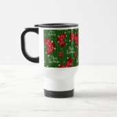 Mug De Voyage Joyeux Motif Noël Rouge Blanc Et Vert (Gauche)