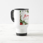 Mug De Voyage Joyeux Noël de verdure (Devant gauche)
