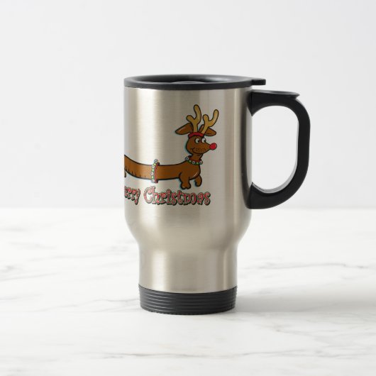 Mug De Voyage Joyeux Noël Doxie (Droit)