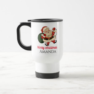Mug De Voyage Joyeux Noël père Noël et cadeau