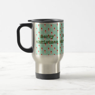 Mug De Voyage joyeux noël père noël moderne milieu du siècle
