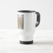 Mug De Voyage Joyeux Noël Vintage Tree Design (Devant droit)