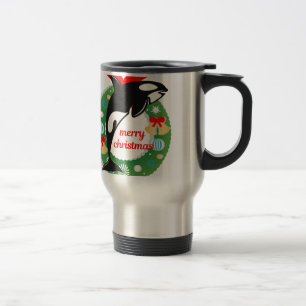 Mug De Voyage joyeux orque de noël