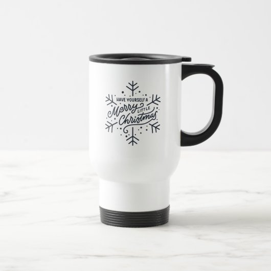 Mug De Voyage Joyeux petit Noël - Flocon de neige (Droite)