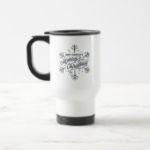 Mug De Voyage Joyeux petit Noël - Flocon de neige (Gauche)