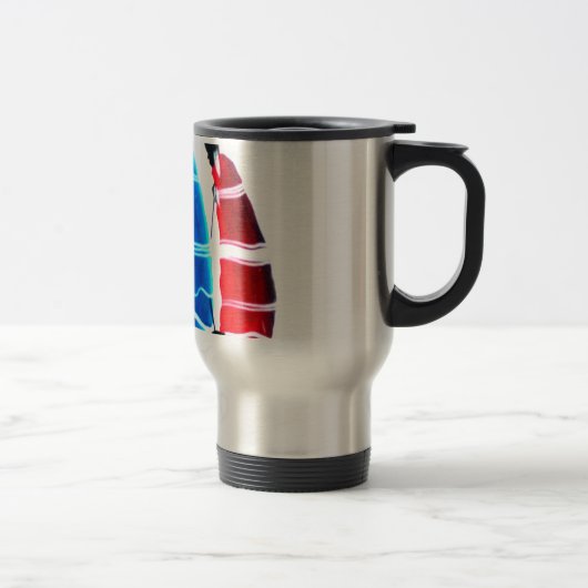 Mug De Voyage Joyeux peuple Massaï Guerriers Marcher Art Imprime (Droit)