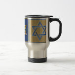 Mug De Voyage Judaica Star de David Metal Gold Blue<br><div class="desc">You are viewing The Lee Hiller Design Collection. Appareil,  Venin & Collectibles Lee Hiller Photofy or Digital Art Collection. You can view her her Nature photographiy at at http://HikeOurPlanet.com/ and follow her hiking blog within Hot Springs National Park.</div>