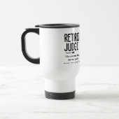 Mug De Voyage Juge à la retraite (Gauche)