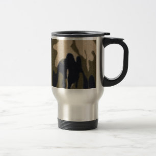 Mug De Voyage Jungle d'impression de Camo verte/noir pour des