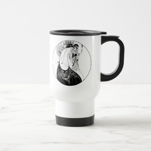 Mug De Voyage Jupe Peacock Beardsley Art Nouveau (Droite)