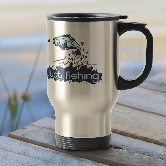 Mug De Voyage Juste la pêche mens voyage muette
