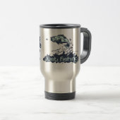 Mug De Voyage Juste pêche du meilleur pêcheur de l'oncle du (Devant droit)