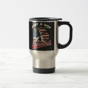 Mug De Voyage Juste un garçon qui aime le baseball