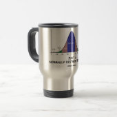 Mug De Voyage Juste un génie normalement distribué (humour de (Devant gauche)