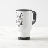 Mug De Voyage Juste une fille qui aime le café  (Devant droit)