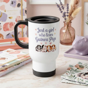 Mug De Voyage Juste une fille qui aime les cochons d'Inde Coch