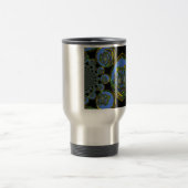 Mug De Voyage Kaleidoscope bleu et jaune Imprimer (Centre)