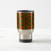 Mug de voyage Kaleidoscope orange et vert (Centre)