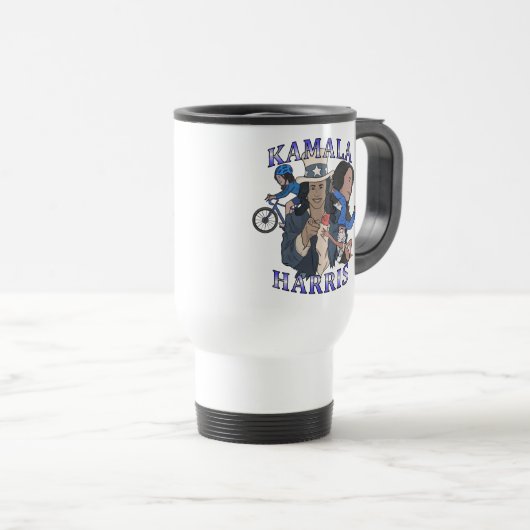 Mug De Voyage Kamala Harris Bootleg Rap (Devant droit)