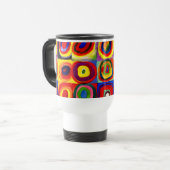 Mug De Voyage Kandinsky Farbstudie Cercles Carré Quadrate Art (Devant gauche)