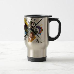 Mug De Voyage Kandinsky Sur Blanc Deux Peintures Abstraites