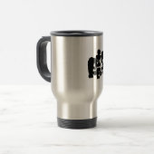 Mug De Voyage [Kanji] matière noire (Devant gauche)