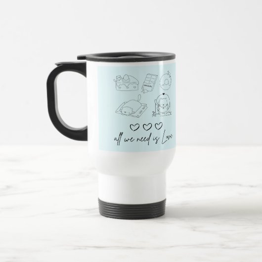 Mug De Voyage kawaii mignon amour (Gauche)