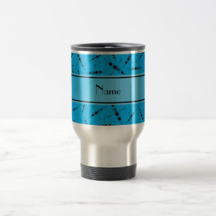 Mug De Voyage Kayaks nommés personnalisés de bleu de ciel