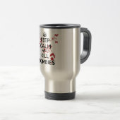 Mug De Voyage Keep Calm and Kill Zombies (Devant droit)
