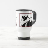 Mug De Voyage Keeshond Graphics - Cute Original Chig Art (Devant droit)