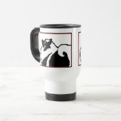 Mug De Voyage Keeshond Graphics - Cute Original Chig Art (Devant gauche)