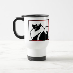 Mug De Voyage Keeshond Graphics - Cute Original Chig Art