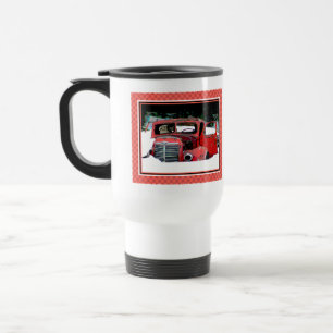 Mug De Voyage Keeshond Noël Vieux Camion Peinture Chien Art