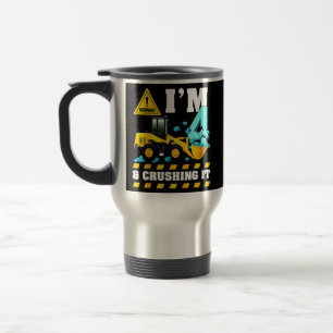 Mug De Voyage Kids Construction Truck 4th Birthday Boy 4