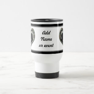 Mug De Voyage Kissing Couple Silhouette sur Camouflage Heart